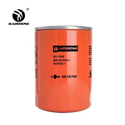 Filtro de aceite de excavadora de gran capacidad resistente a altas temperaturas KSH103-1 689-36703021 para protección del motor KATO 130mm