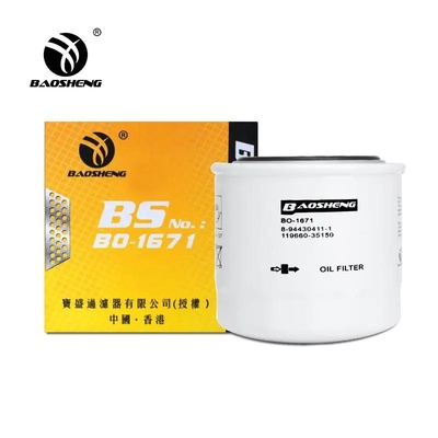1196600-35150 filtro de combustible del motor diesel de Oil Filter 80m m OD del excavador
