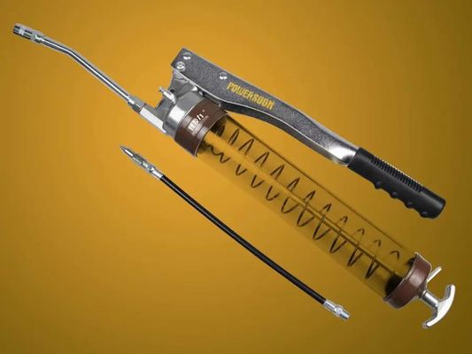 La boca transparente de la bomba de Rod Hand Grease Gun Hand forma la operación simple